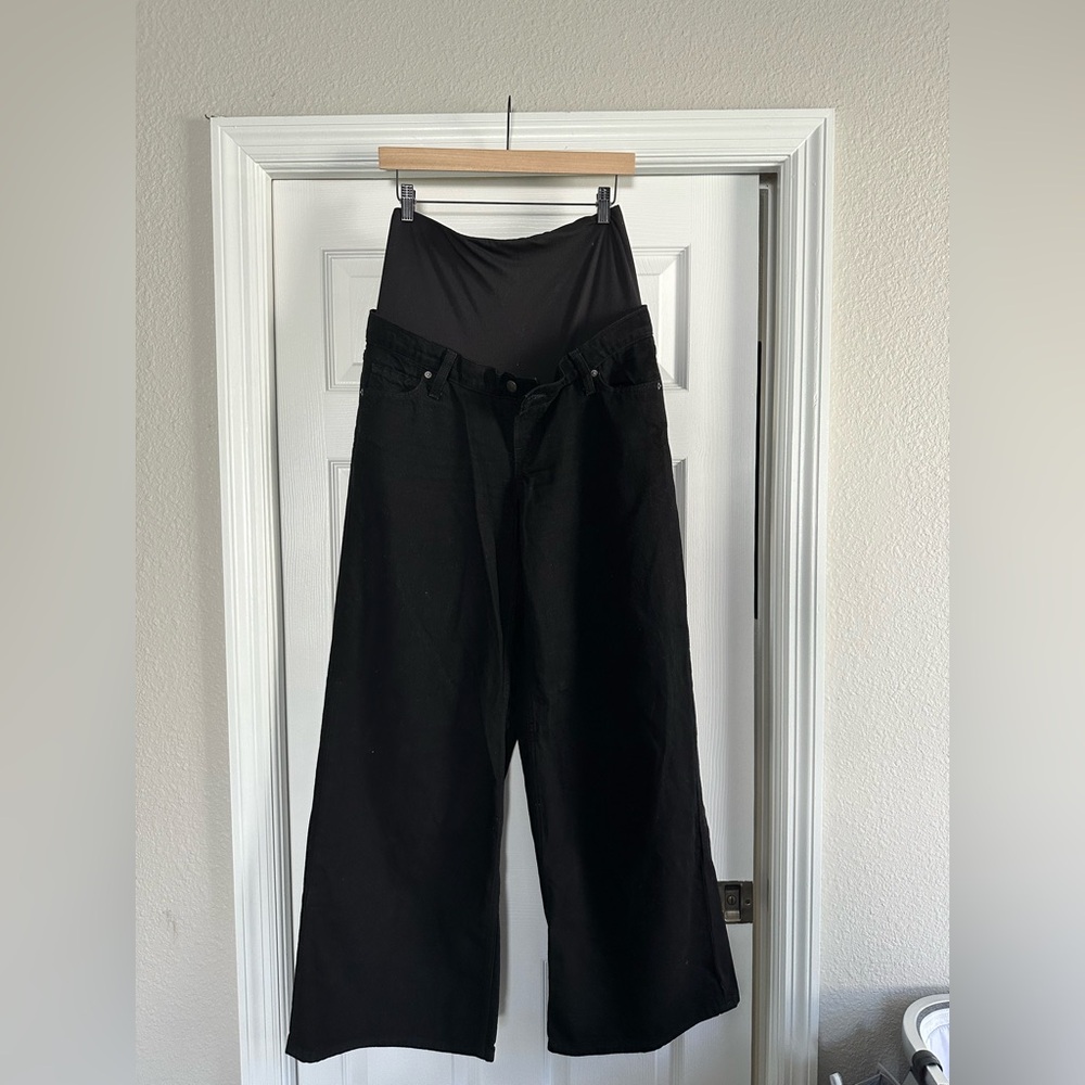 GAP Black Maternity Jeans with Stretch Waistband